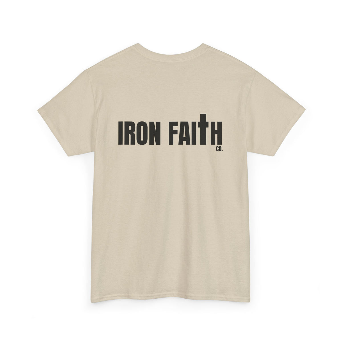 Iron Faith Co. Wordmark Tee – Back Print