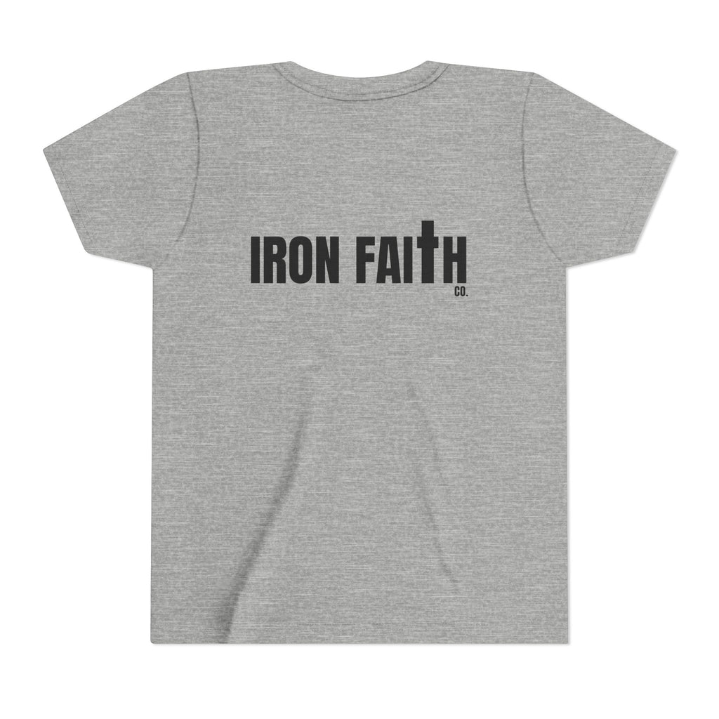 Iron Faith Co. Wordmark Youth Tee – Back Print