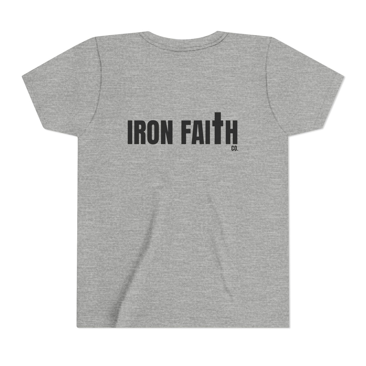 Iron Faith Co. Wordmark Youth Tee – Back Print