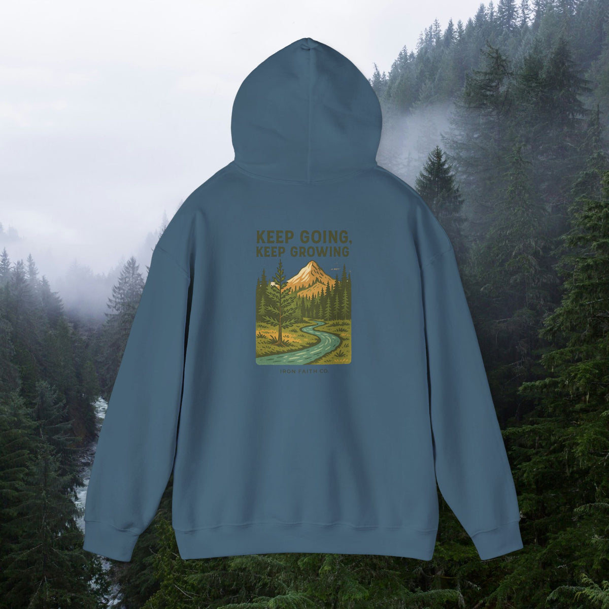 Find purpose in wilderness | Iron Faith Co. | Comfortable Heavy Blend Sweatshirt