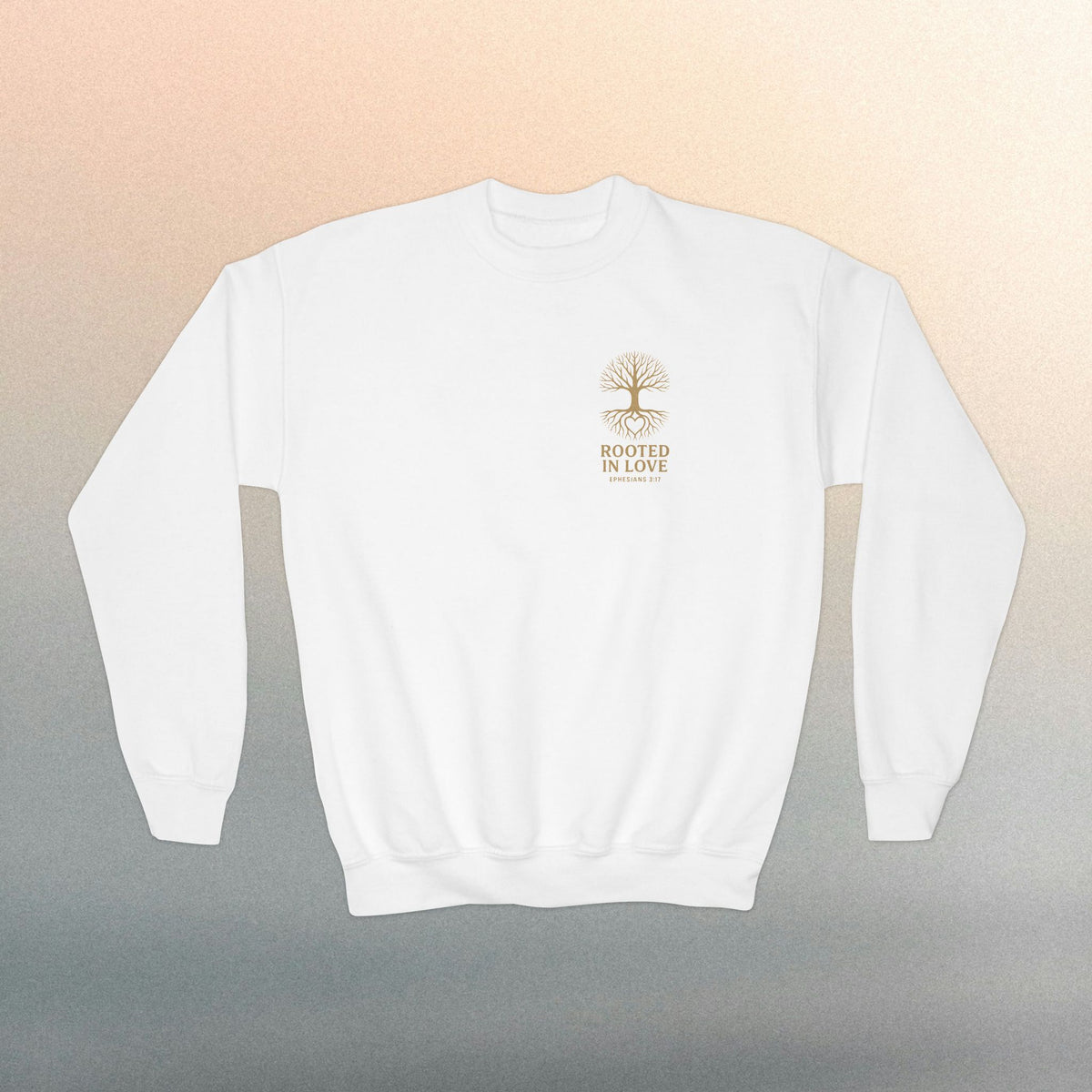 Love One Another Youth Crewneck Sweatshirt — Christian Faith Graphic - photo 8 of 30