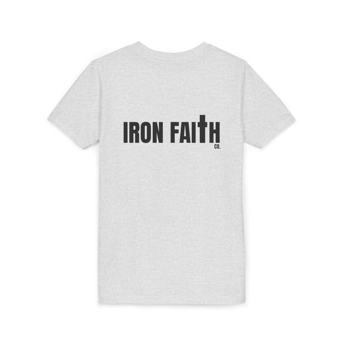 Iron Faith Co. Wordmark Youth Tee – Back Print