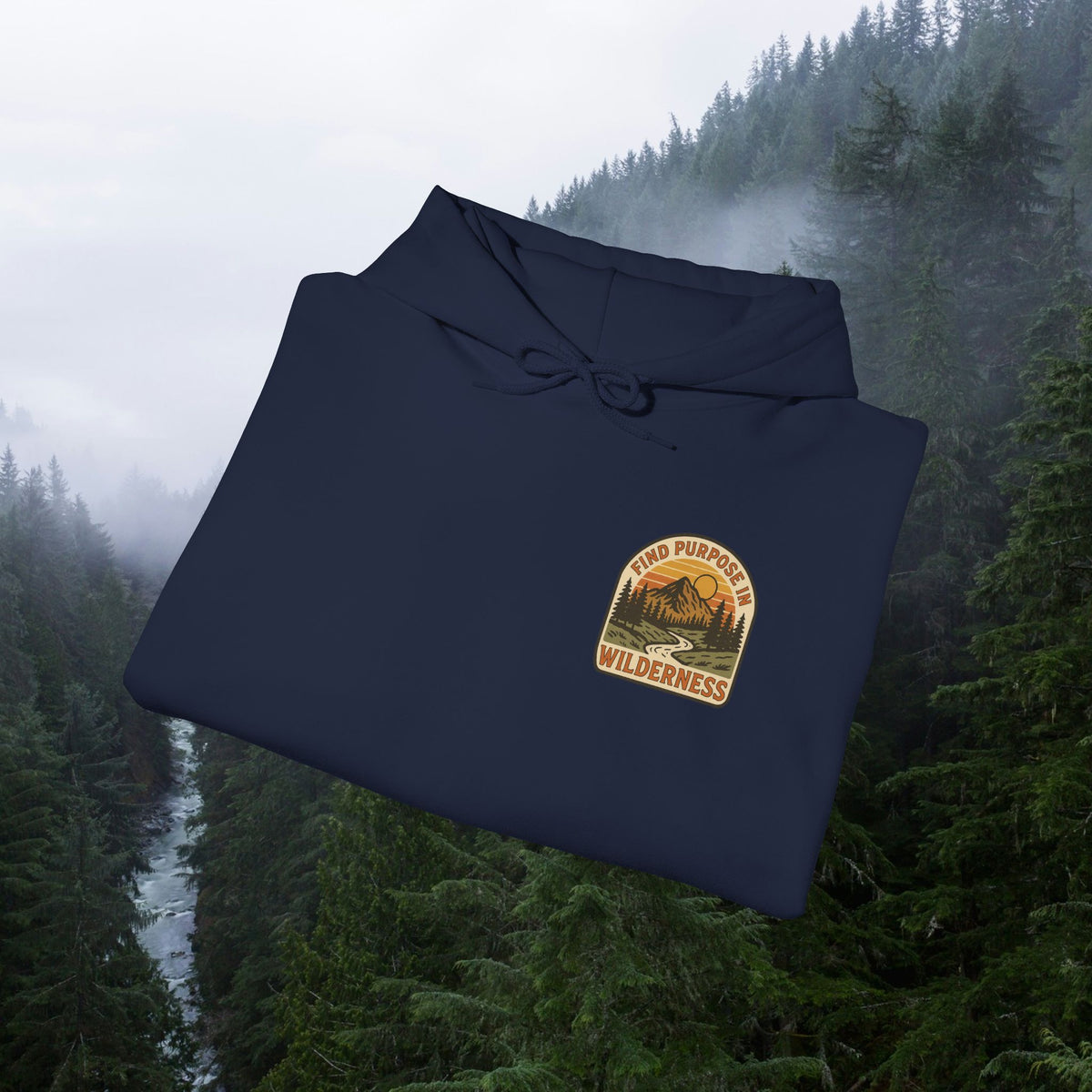 Find purpose in wilderness | Iron Faith Co. | Comfortable Heavy Blend Sweatshirt