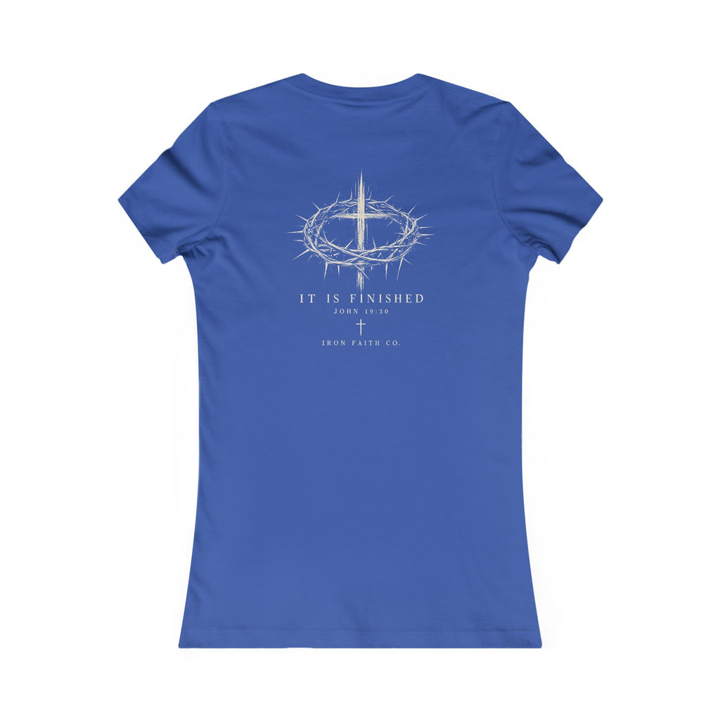 It Is Finished Women's Fitted Tee