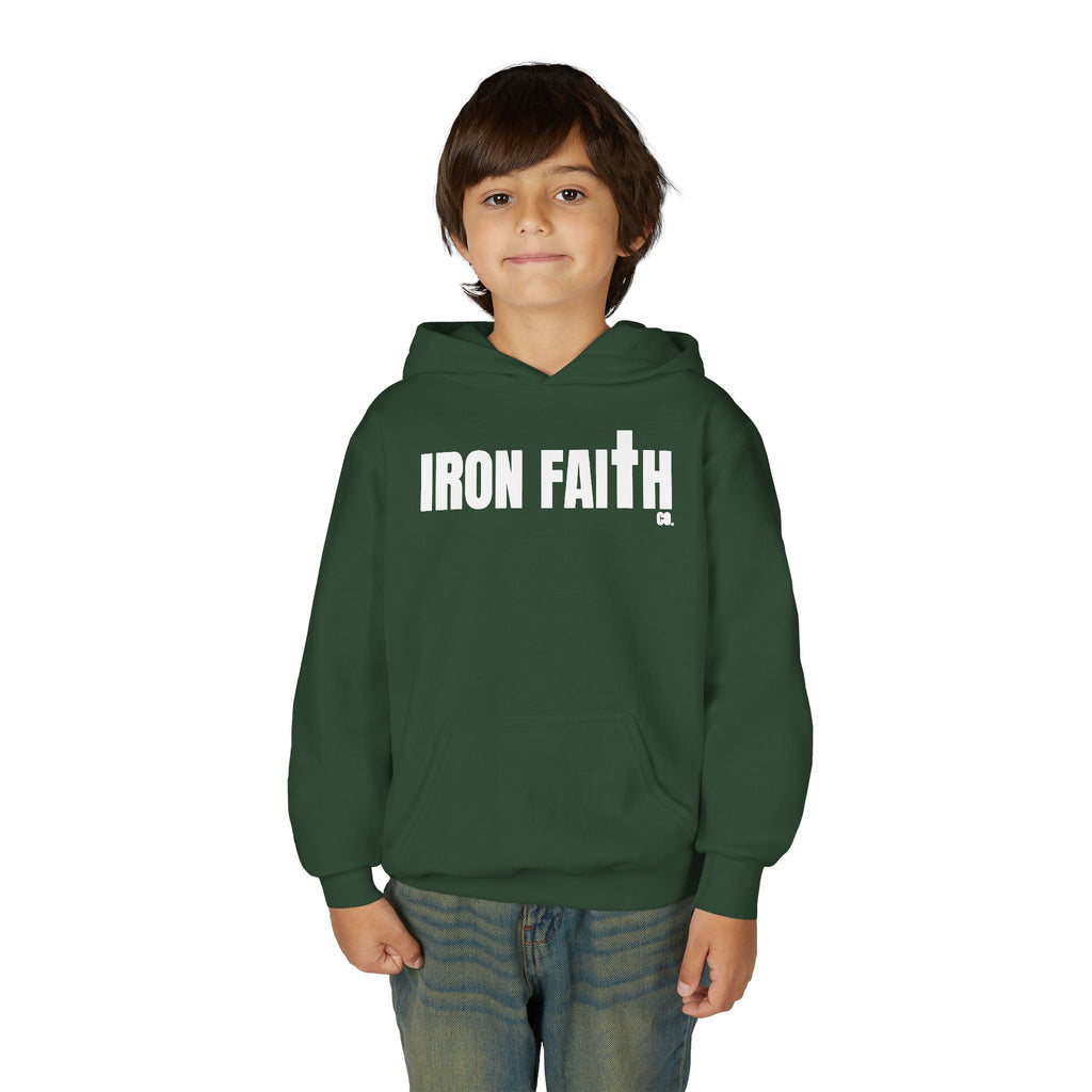 Iron Faith Co. Wordmark Youth Hoodie