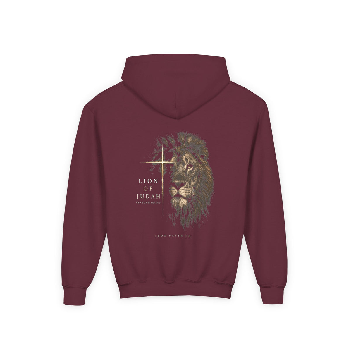 Lion of Judah Youth Hoodie – Back Print