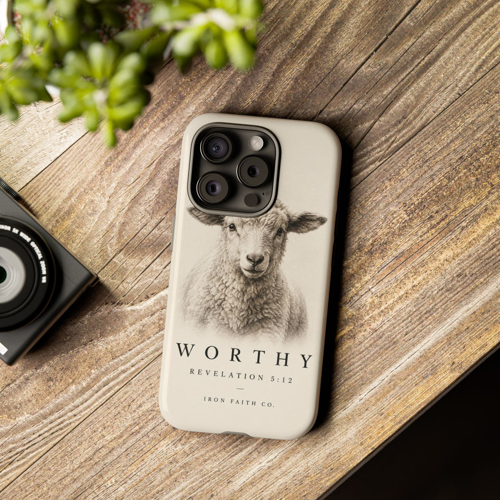 Worthy Revelation 5:12 Phone Case