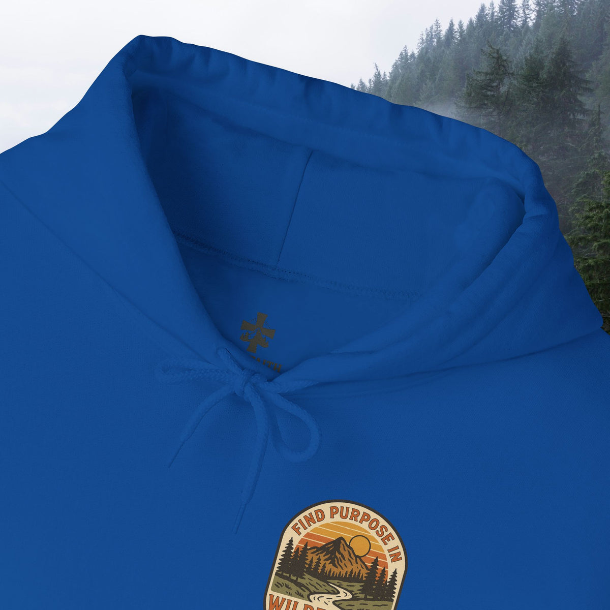 Find purpose in wilderness | Iron Faith Co. | Comfortable Heavy Blend Sweatshirt