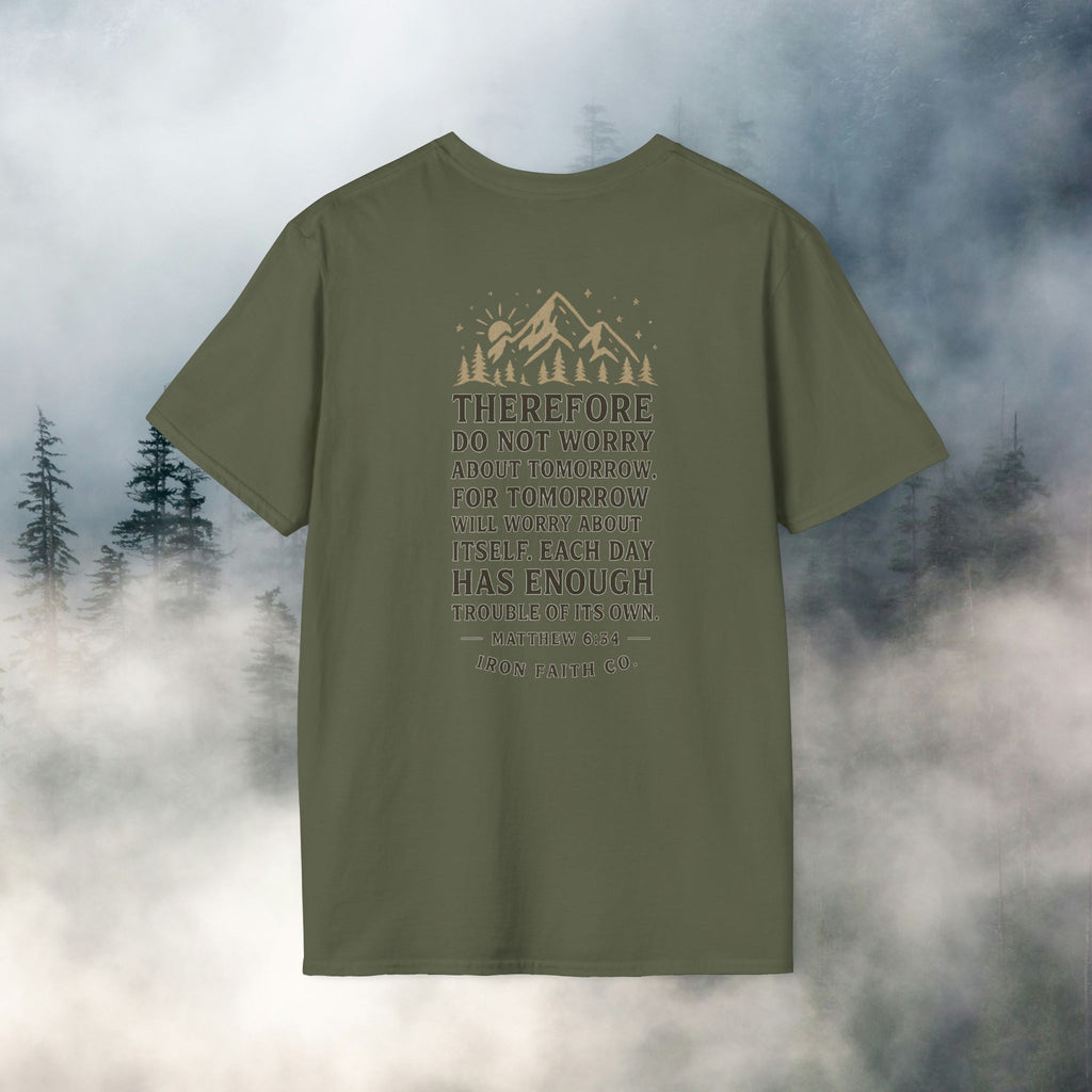 Iron Faith Co. | Matthew 6:34 T-shirt