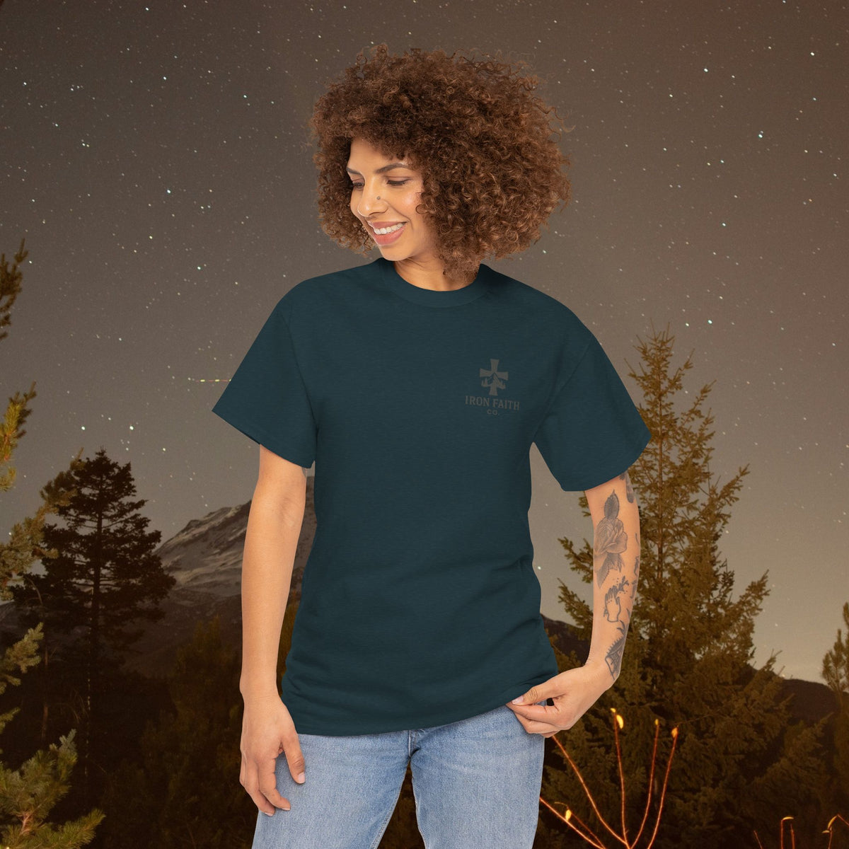 Iron Faith Co. | Not Perfect, Just Forgiven - Unisex Heavy Cotton T-Shirt