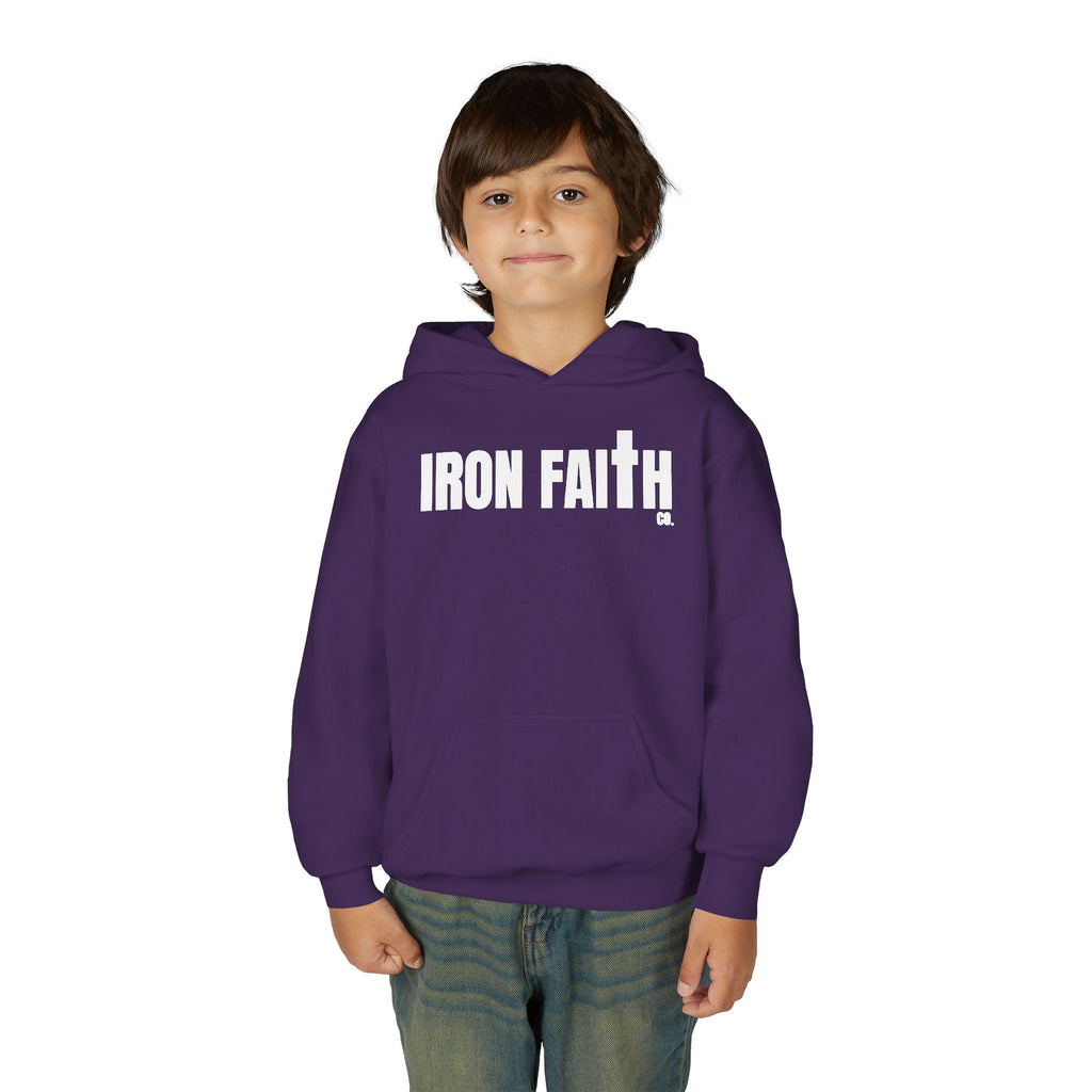 Iron Faith Co. Wordmark Youth Hoodie