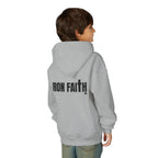 Iron Faith Co. Wordmark Youth Hoodie – Back Print