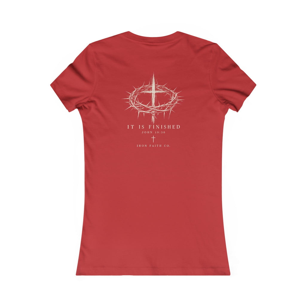 It Is Finished Women's Fitted Tee