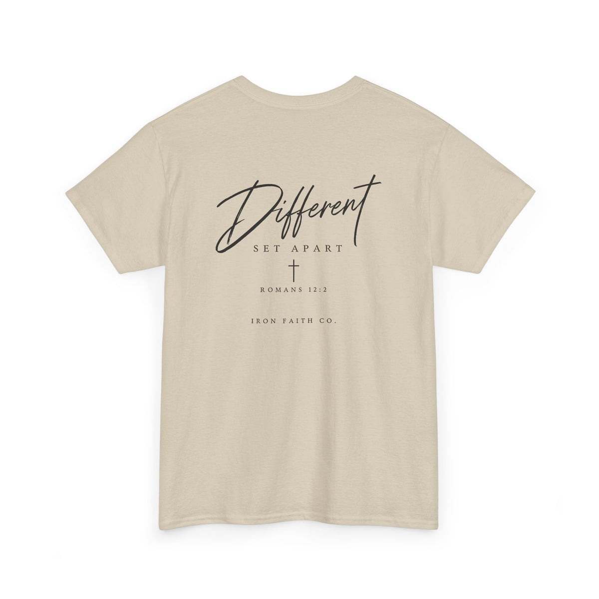 Different Romans 12:2 Tee – Back Print