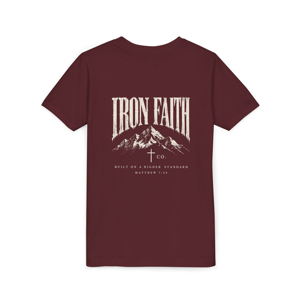 Built on a Higher Standard Youth Tee – Back Print