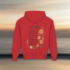Iron Faith Co. | God's creation | Girls Youth Heavy Blend Hooded Sweatshirt