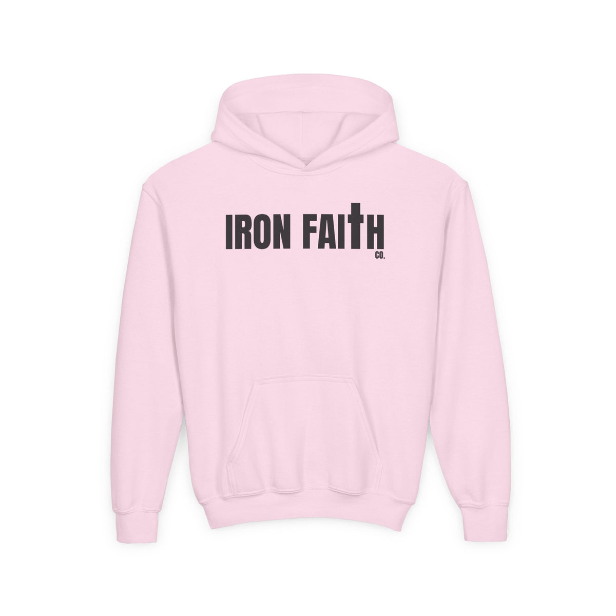 Iron Faith Co. Wordmark Youth Hoodie