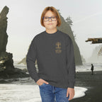 Love One Another Youth Crewneck Sweatshirt — Christian Faith Graphic - photo 29 of 30