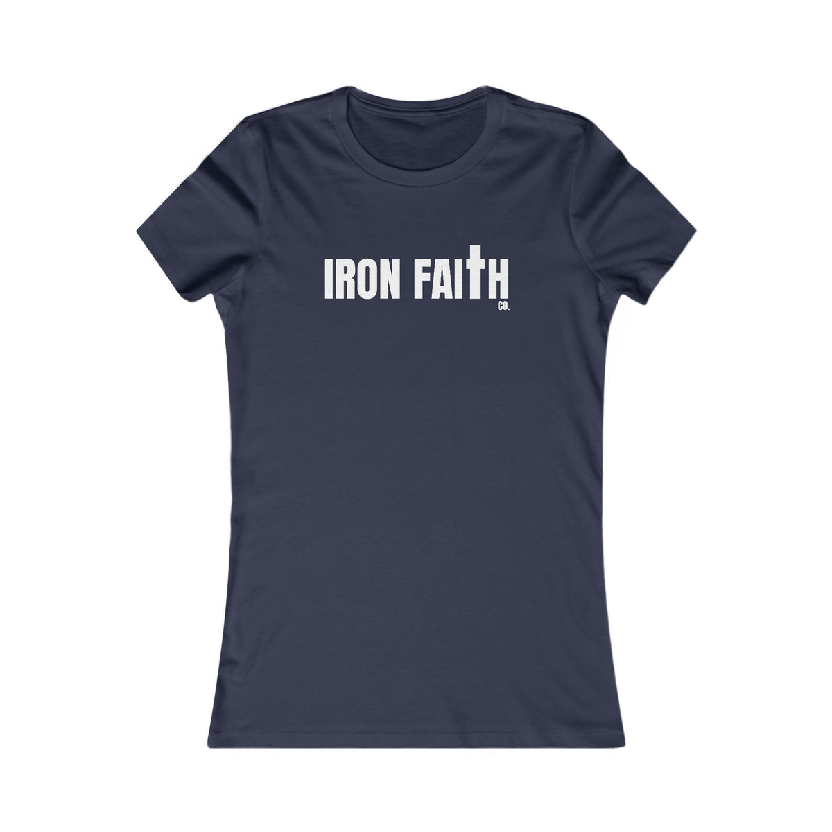 Iron Faith Co. Wordmark Women's Fitted Tee