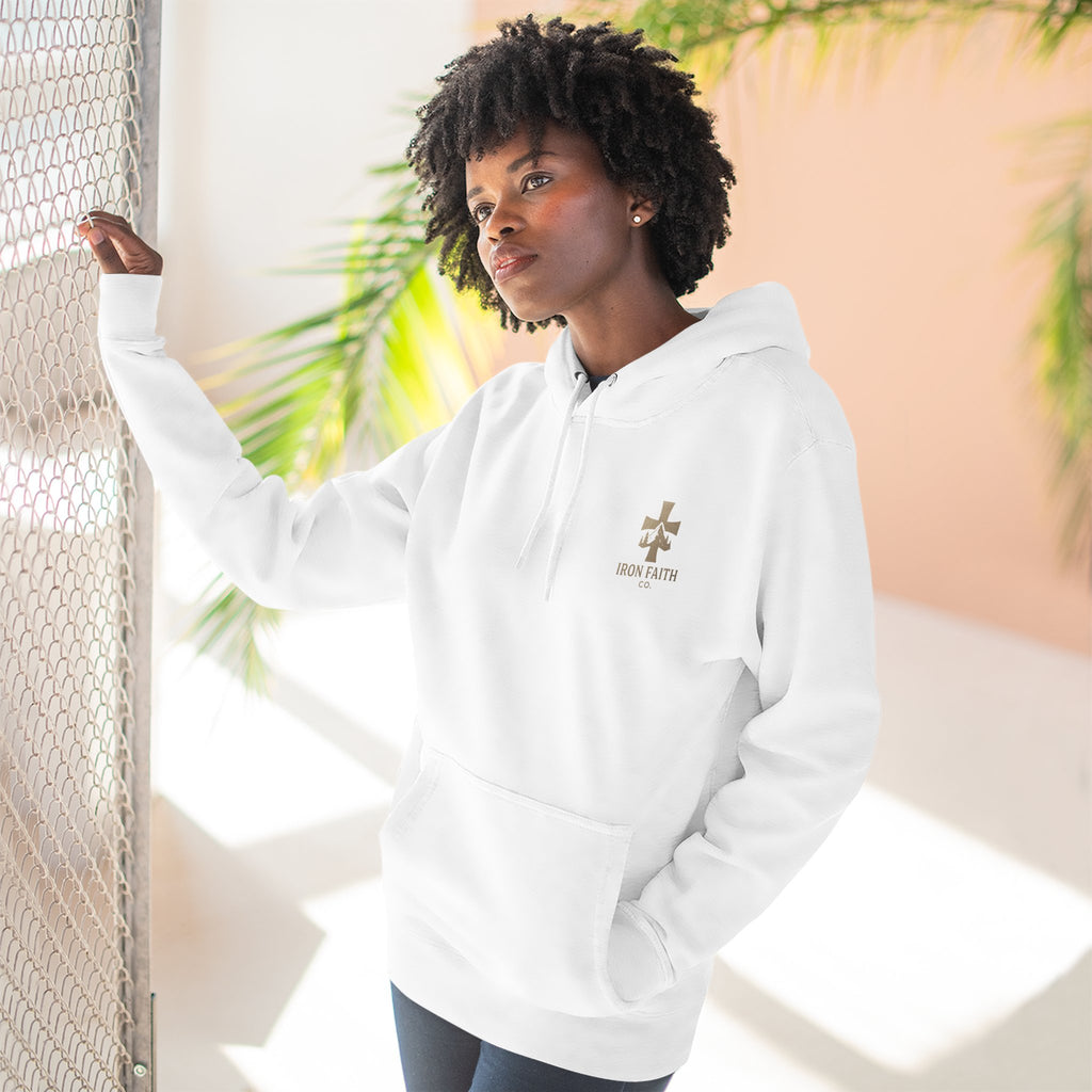 A Woman Who Fears The Lord Is Worthy Of Praise - Proverbs 31:30 - Iron Faith Co. - Fleece Hoodie - photo 13 of 30