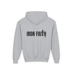 Iron Faith Co. Wordmark Youth Hoodie – Back Print