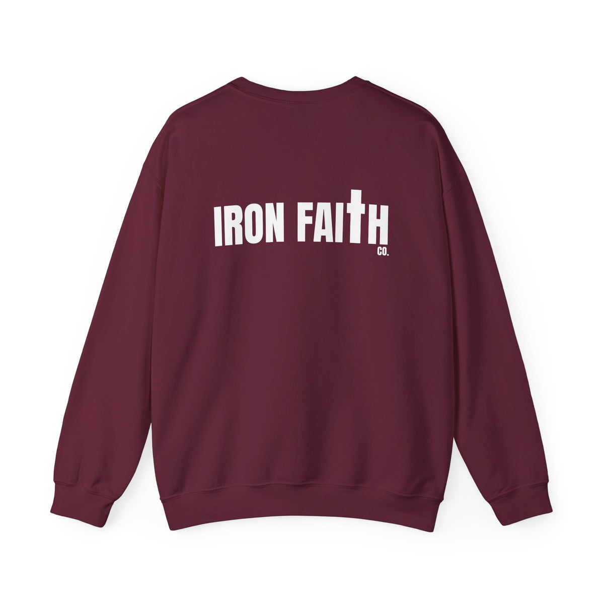 Iron Faith Co. Wordmark Crewneck – Back Print