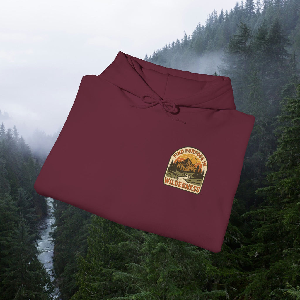 Find purpose in wilderness | Iron Faith Co. | Comfortable Heavy Blend Sweatshirt
