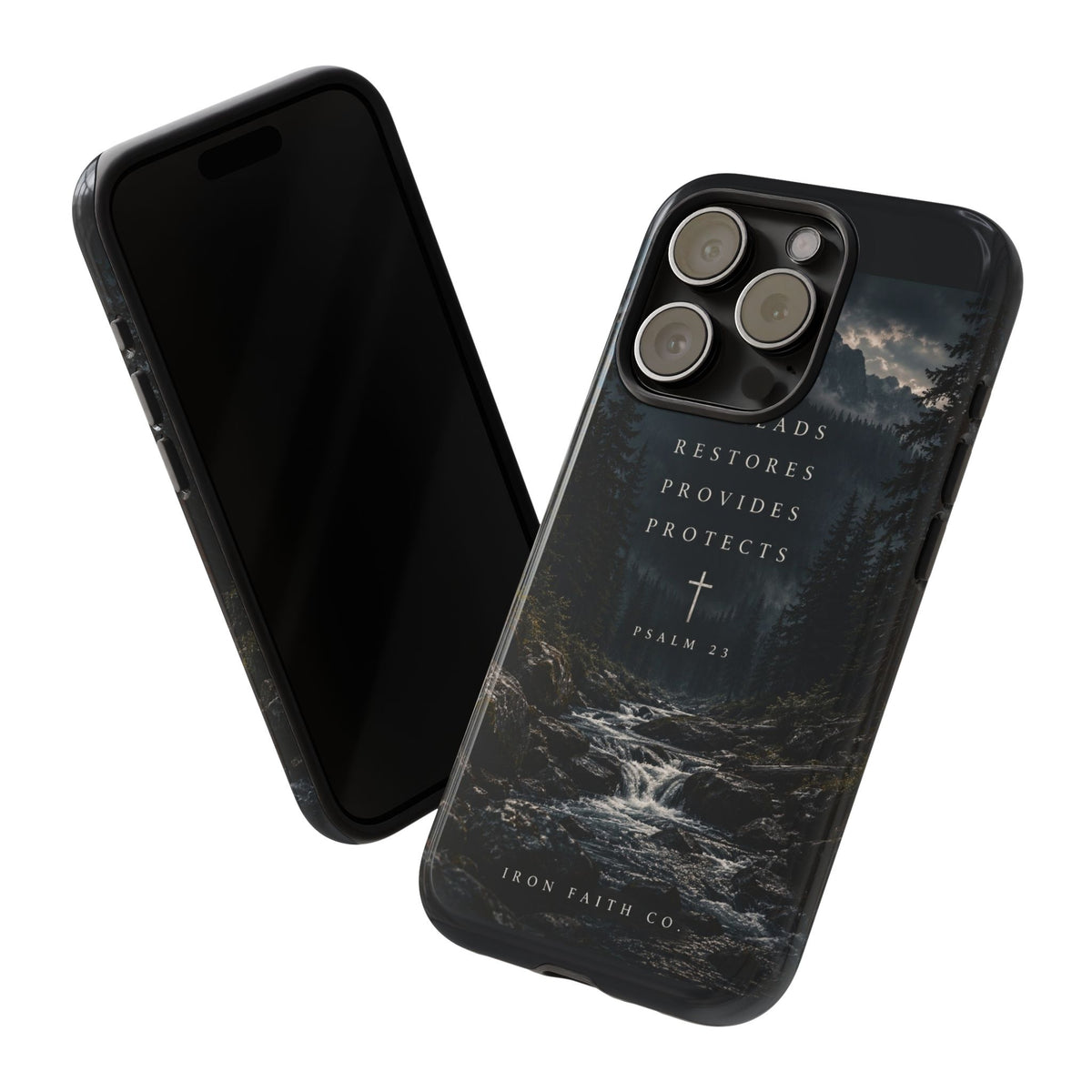 He Leads Psalm 23 Phone Case