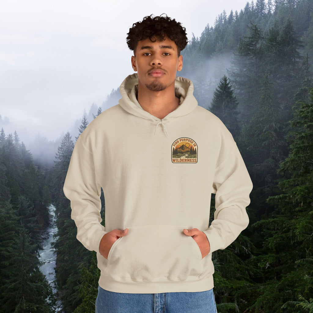 Find purpose in wilderness | Iron Faith Co. | Comfortable Heavy Blend Sweatshirt