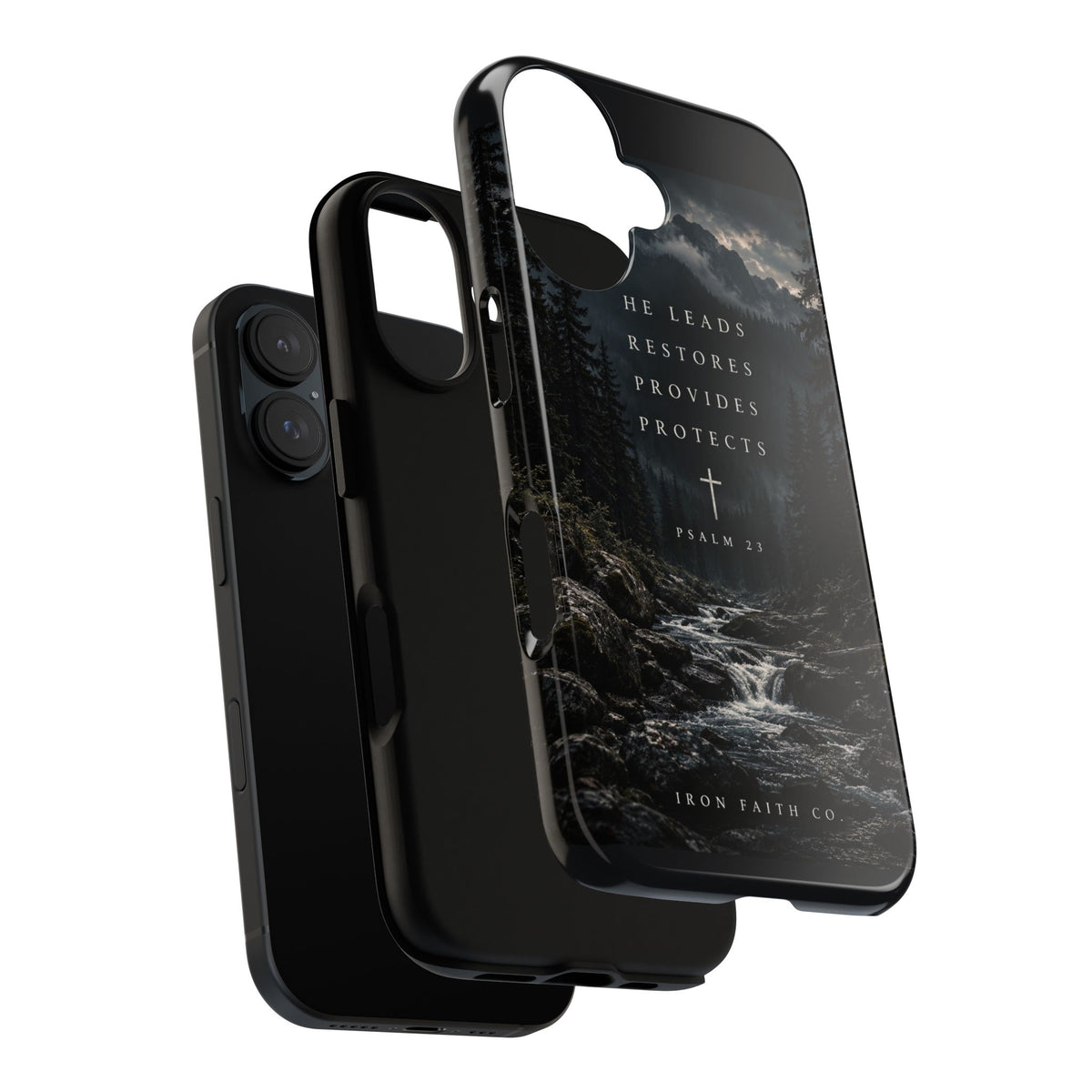 He Leads Psalm 23 Phone Case