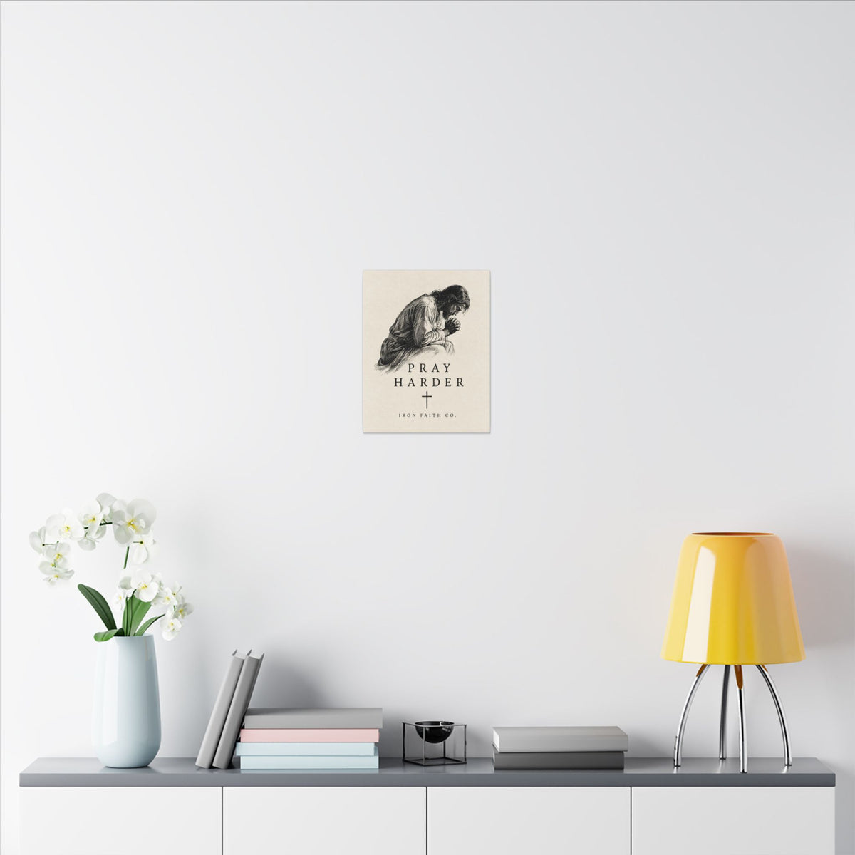 Pray Harder Canvas Print