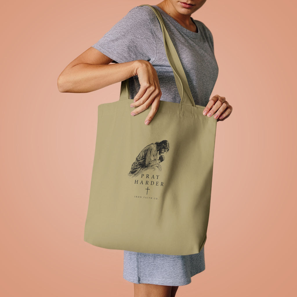 Pray Harder Tote Bag