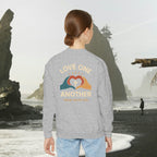 Love One Another Youth Crewneck Sweatshirt — Christian Faith Graphic - photo 22 of 30