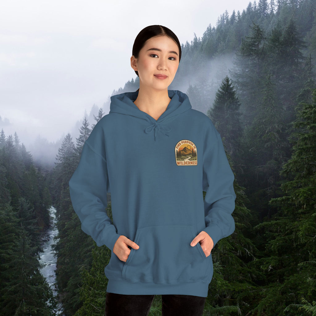 Find purpose in wilderness | Iron Faith Co. | Comfortable Heavy Blend Sweatshirt