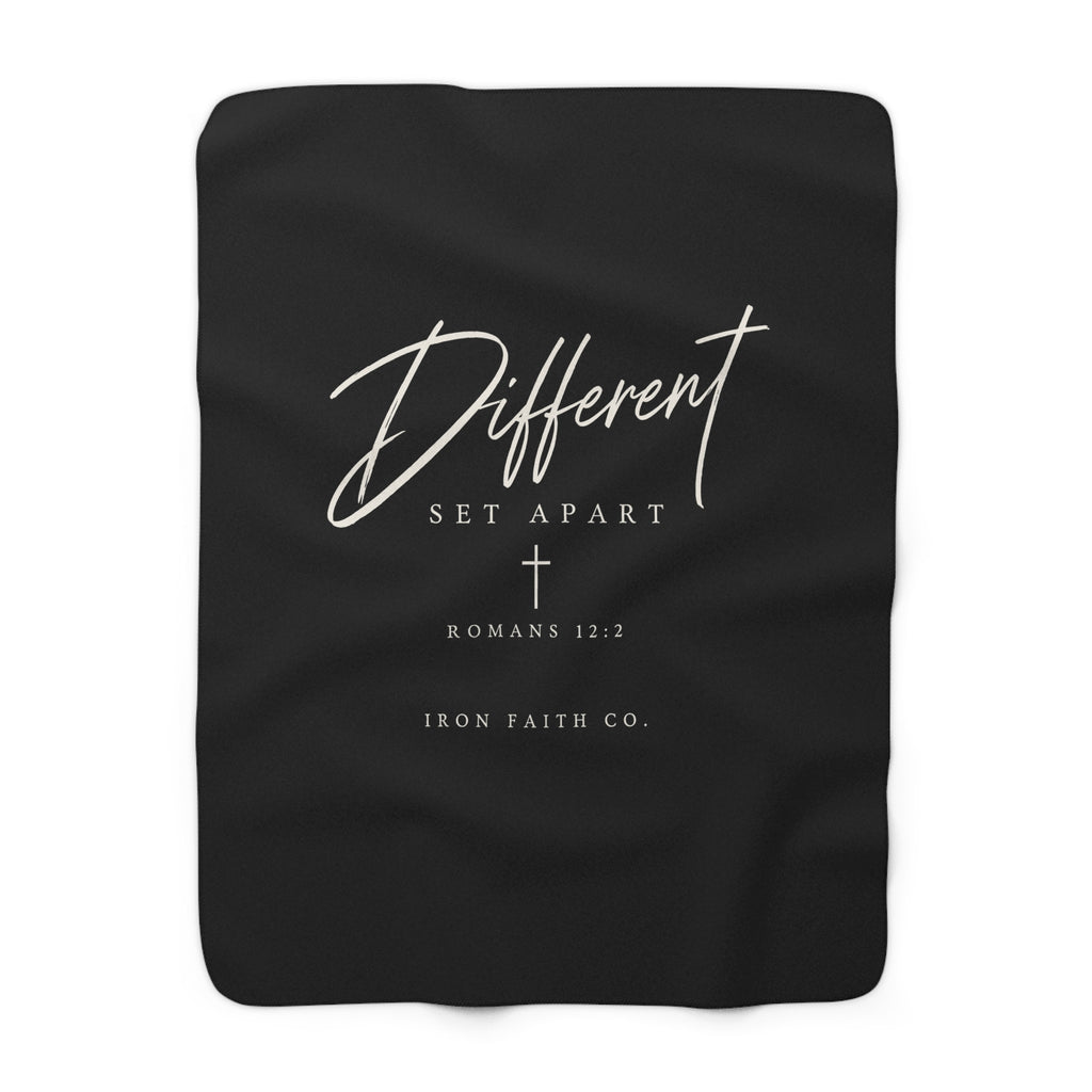 Different Romans 12:2 Sherpa Fleece Blanket