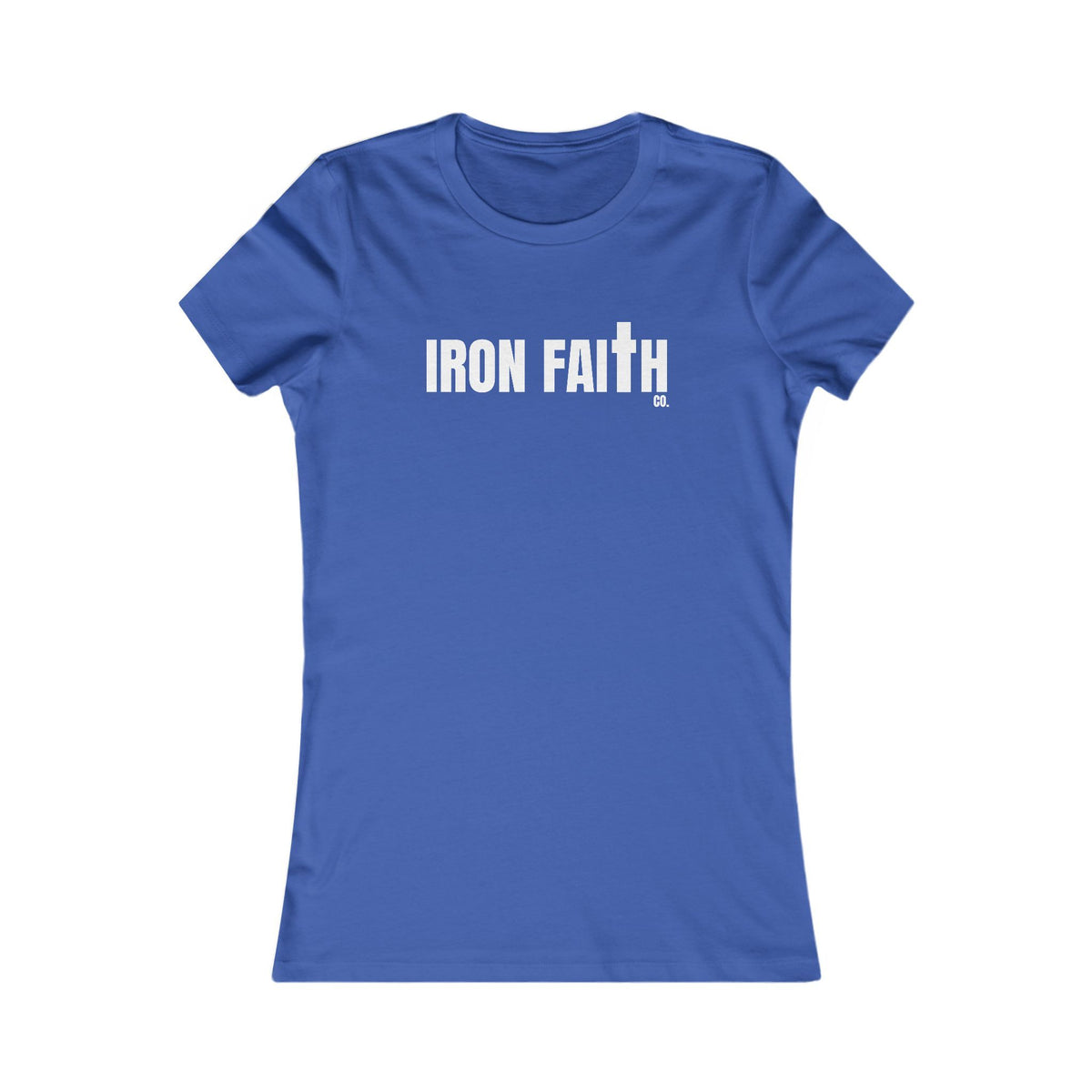 Iron Faith Co. Wordmark Women's Fitted Tee