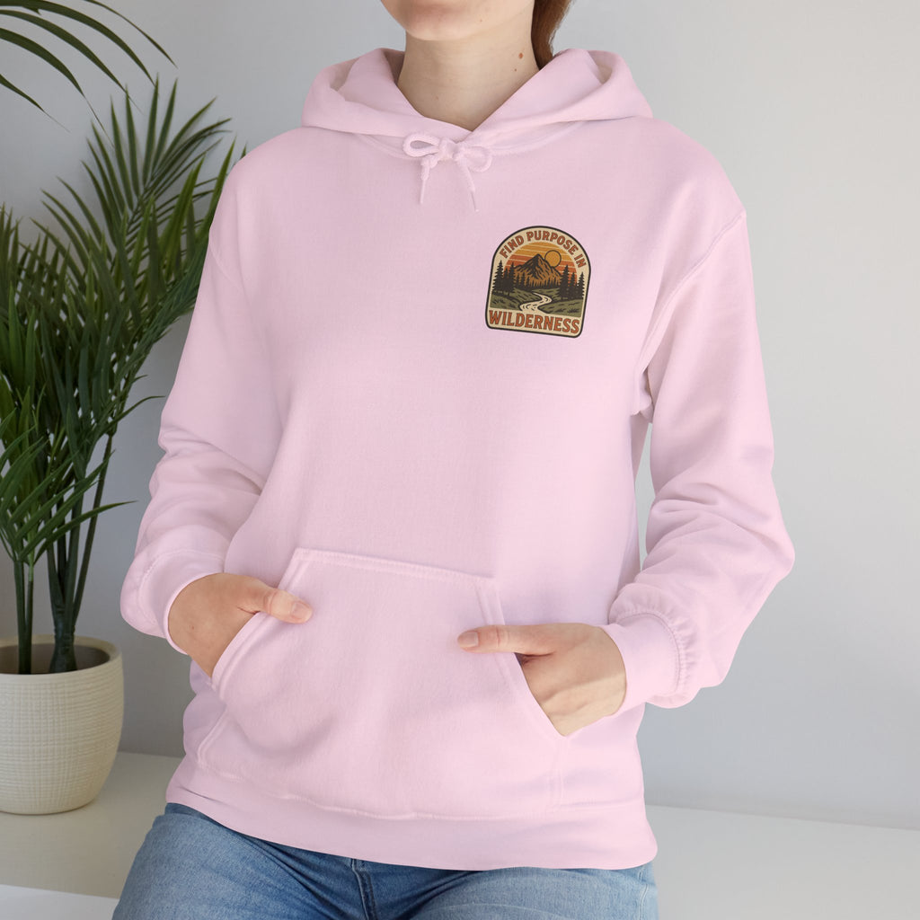 Find purpose in wilderness | Iron Faith Co. | Comfortable Heavy Blend Sweatshirt