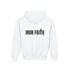 Iron Faith Co. Wordmark Youth Hoodie – Back Print