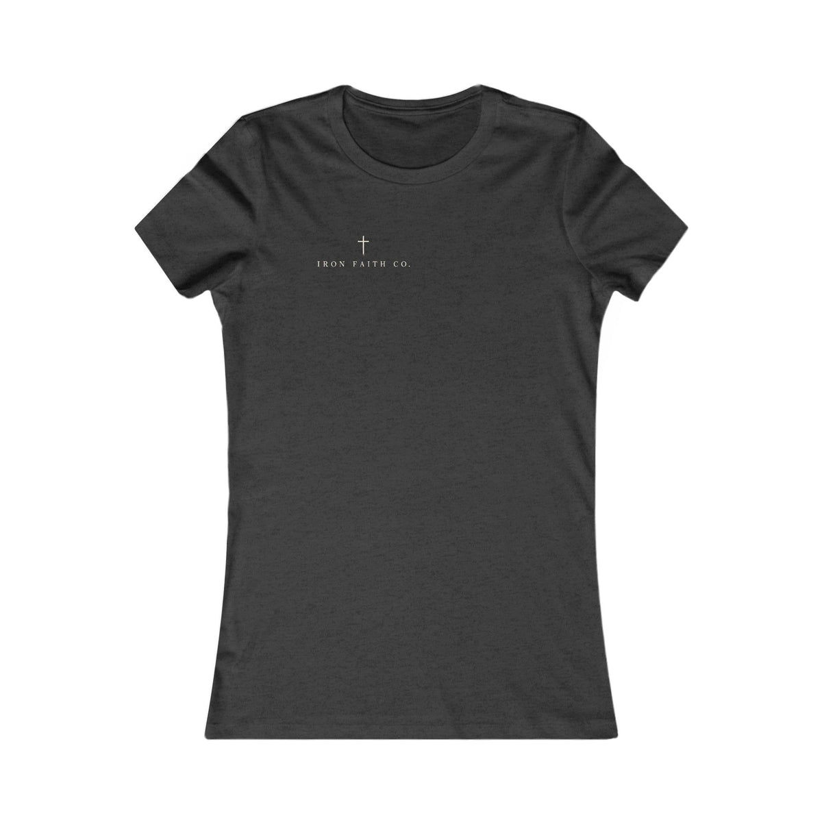 Walk By Faith Women's Fitted Tee – Back Print