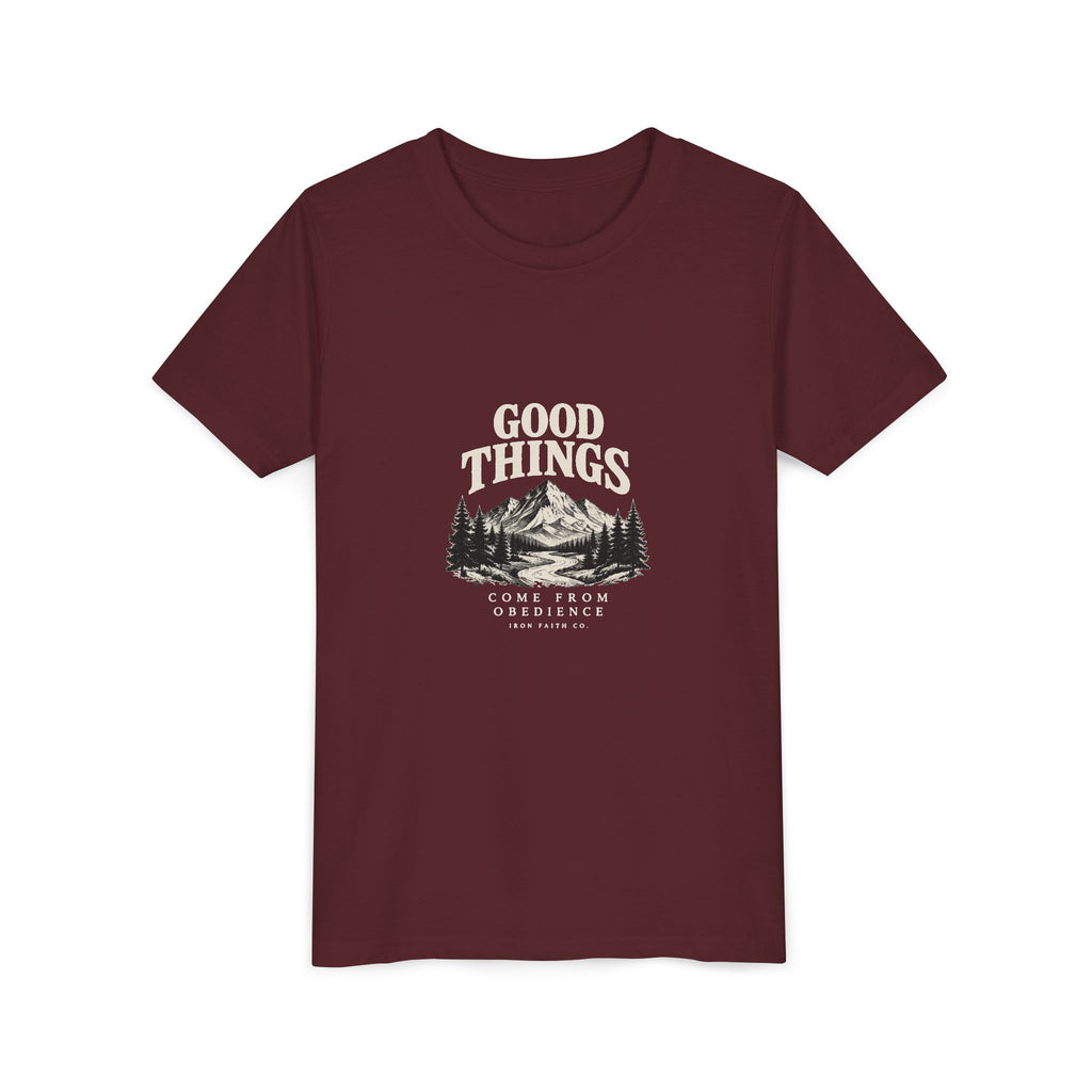 Good Things Come From Obedience Youth Tee