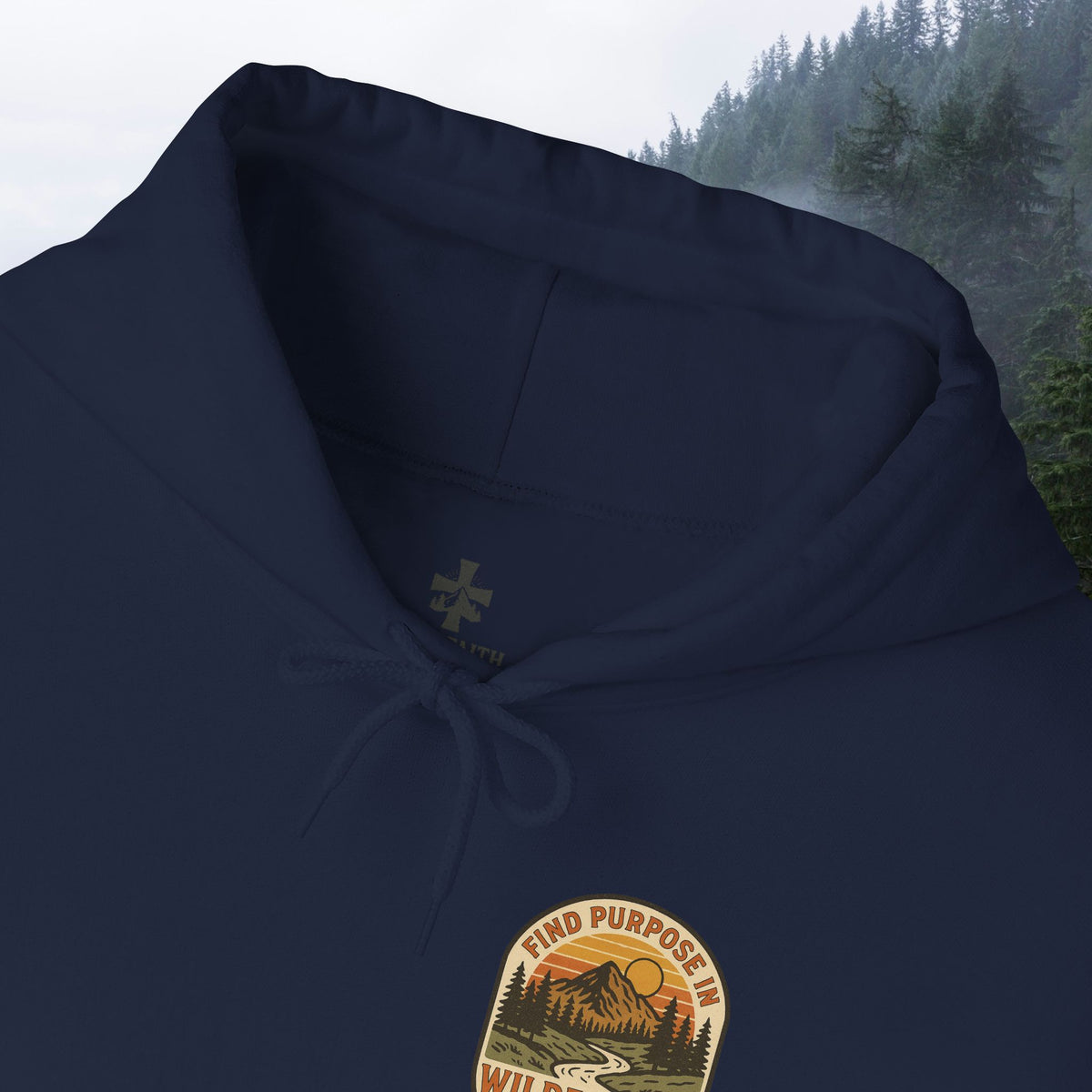 Find purpose in wilderness | Iron Faith Co. | Comfortable Heavy Blend Sweatshirt