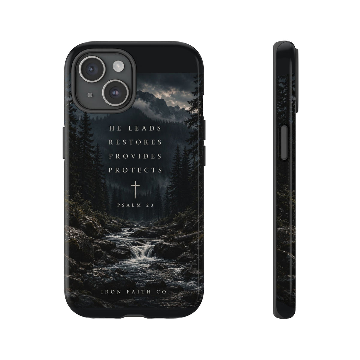 He Leads Psalm 23 Phone Case