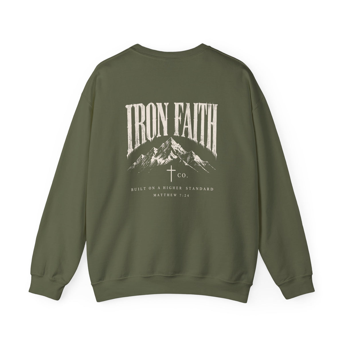 Built on a Higher Standard Crewneck – Back Print