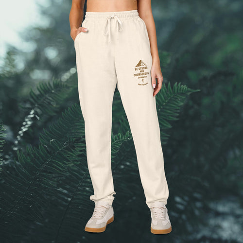 Be strong and courageous Joshua 1:9 - Iron Faith Co. Cozy Fleece Sweatpants - photo 1 of 8