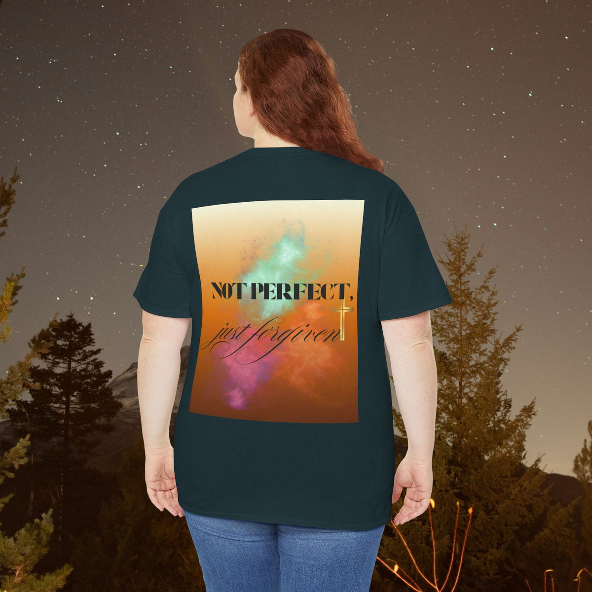 Iron Faith Co. | Not Perfect, Just Forgiven - Unisex Heavy Cotton T-Shirt