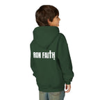 Iron Faith Co. Wordmark Youth Hoodie – Back Print