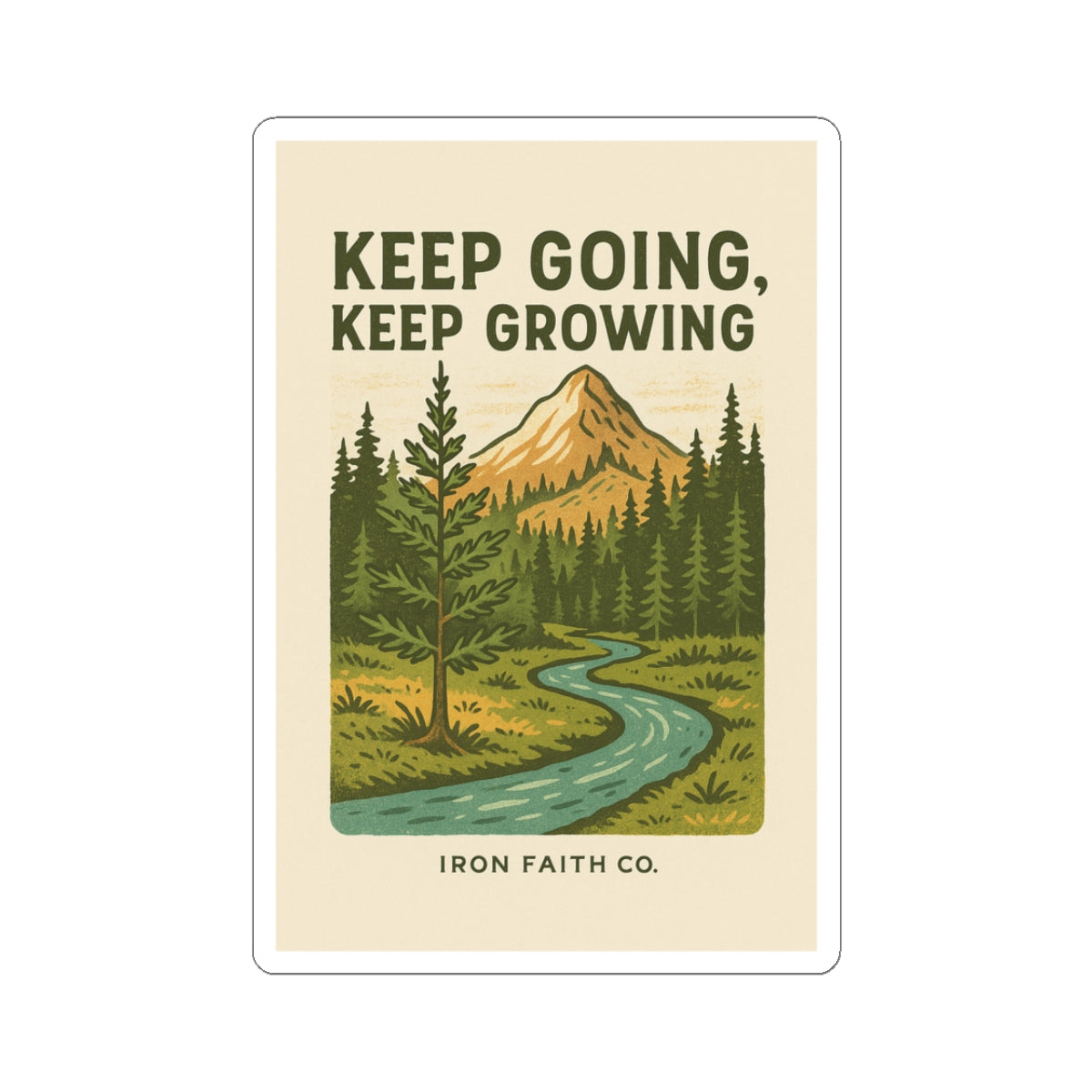 Keep going, keep growing Vinyl Sticker - photo 2 of 3