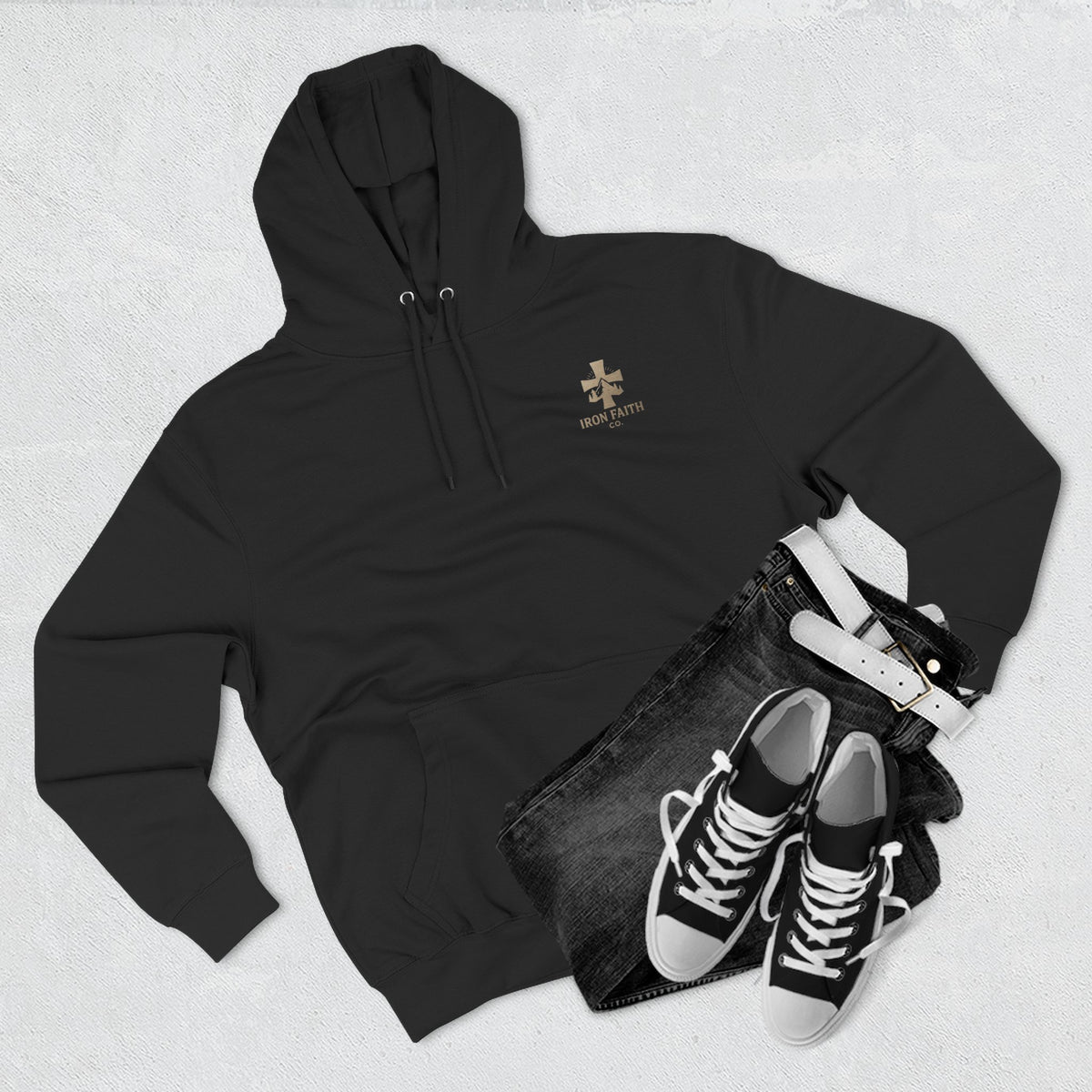 A Woman Who Fears The Lord Is Worthy Of Praise - Proverbs 31:30 - Iron Faith Co. - Fleece Hoodie - photo 20 of 30