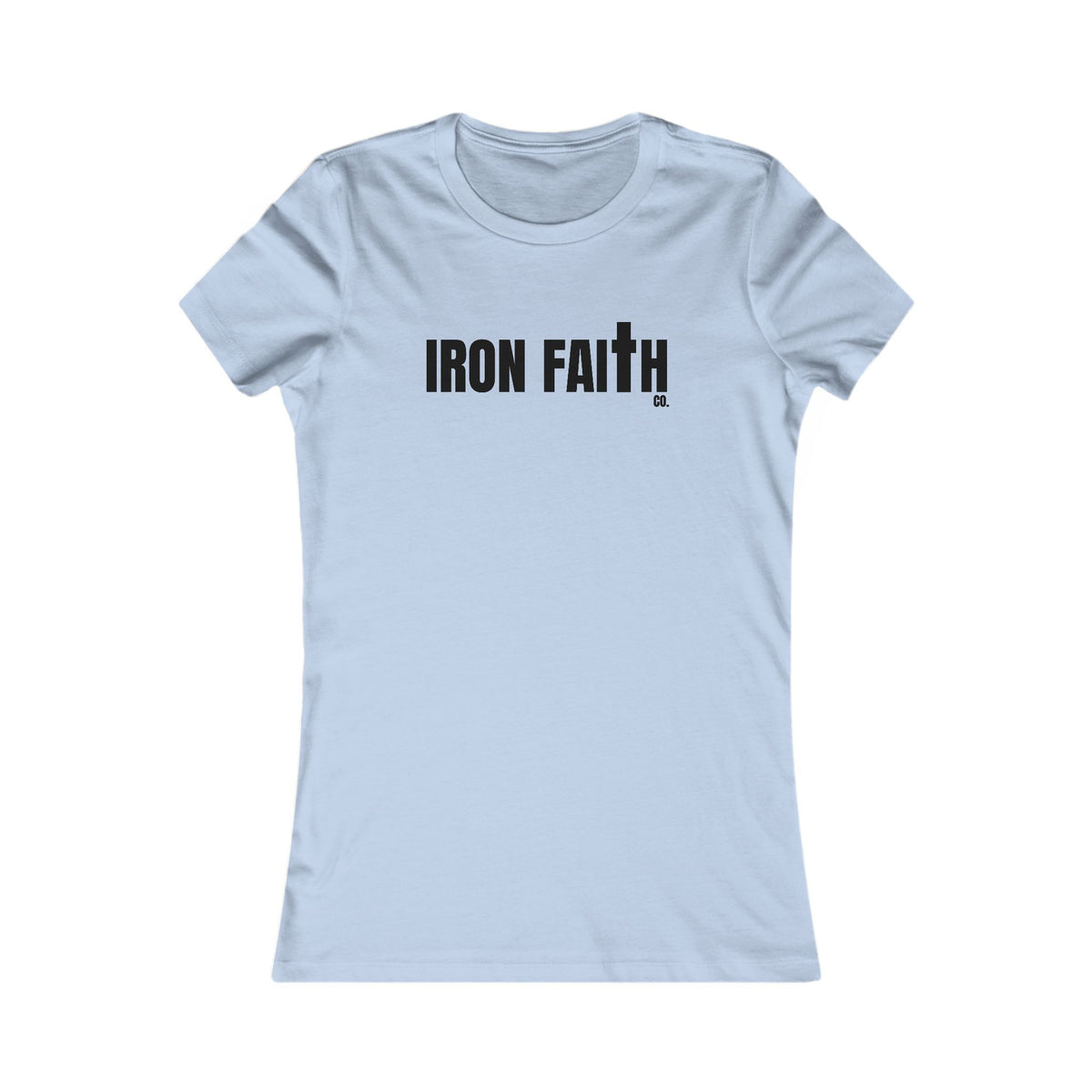Iron Faith Co. Wordmark Women's Fitted Tee