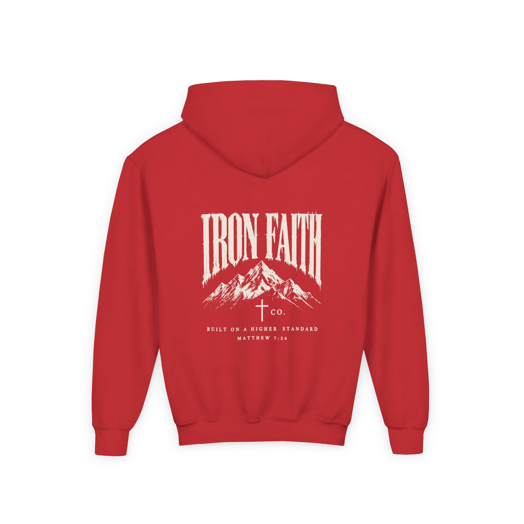 Built on a Higher Standard Youth Hoodie – Back Print